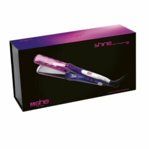 SHINE BLACK TITANIUM 28 Piastra per capelli in titanio e nano tormalina