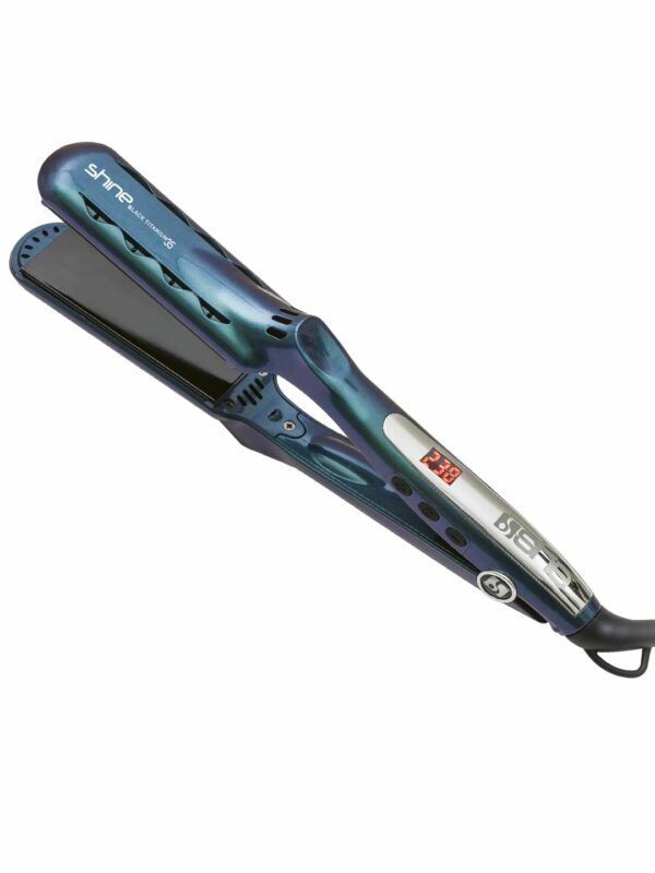 SHINE BLACK TITANIUM 35 Piastra per capelli in titanio e nano tormalina - immagine 3
