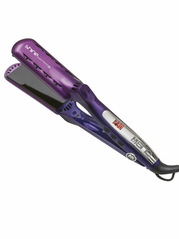 SHINE BLACK TITANIUM 35 Piastra per capelli in titanio e nano tormalina - immagine 2